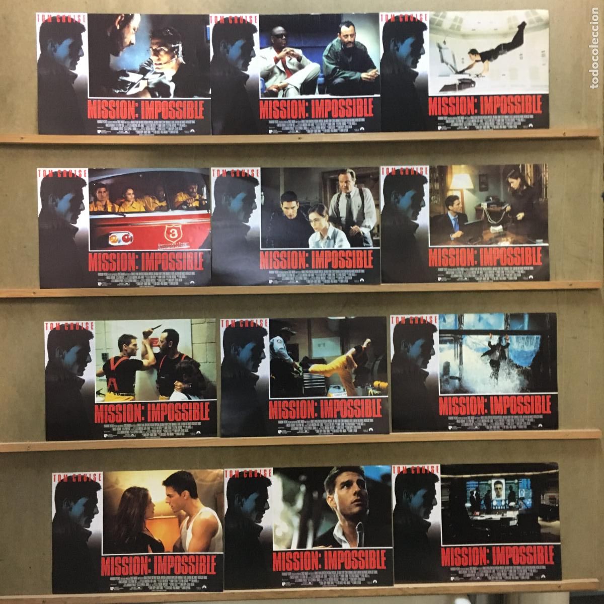 Cine: SY14D MISION IMPOSIBLE TOM CRUISE JEAN RENO SET COMPLETO 12 FOTOCROMOS ORIGINAL ESTRENO