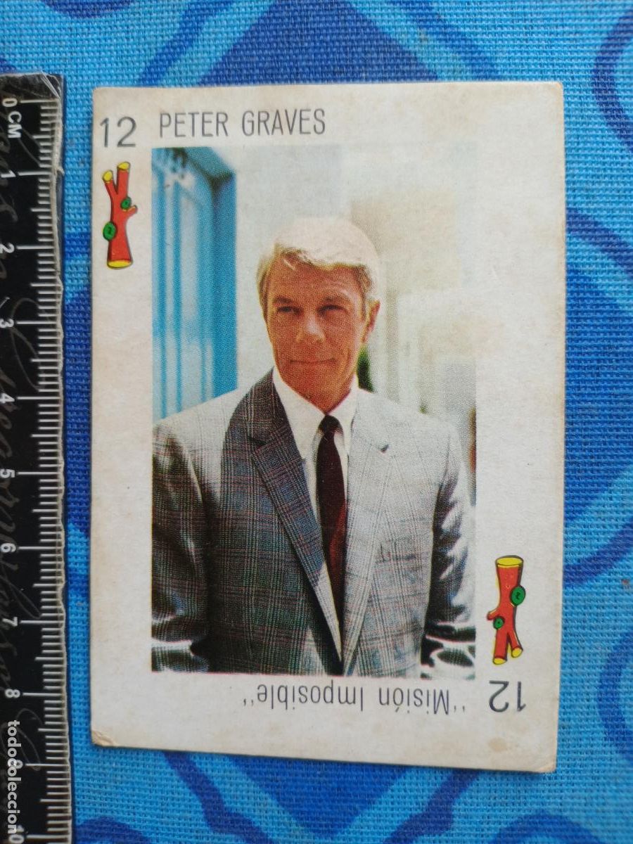Cinema: CROMO BARAJA / TELE BANCO CANCI&Oacute;N - 12 BASTOS - PETER GRAVES - MISI&Oacute;N IMPOSIBLE - REVERSO ROJO