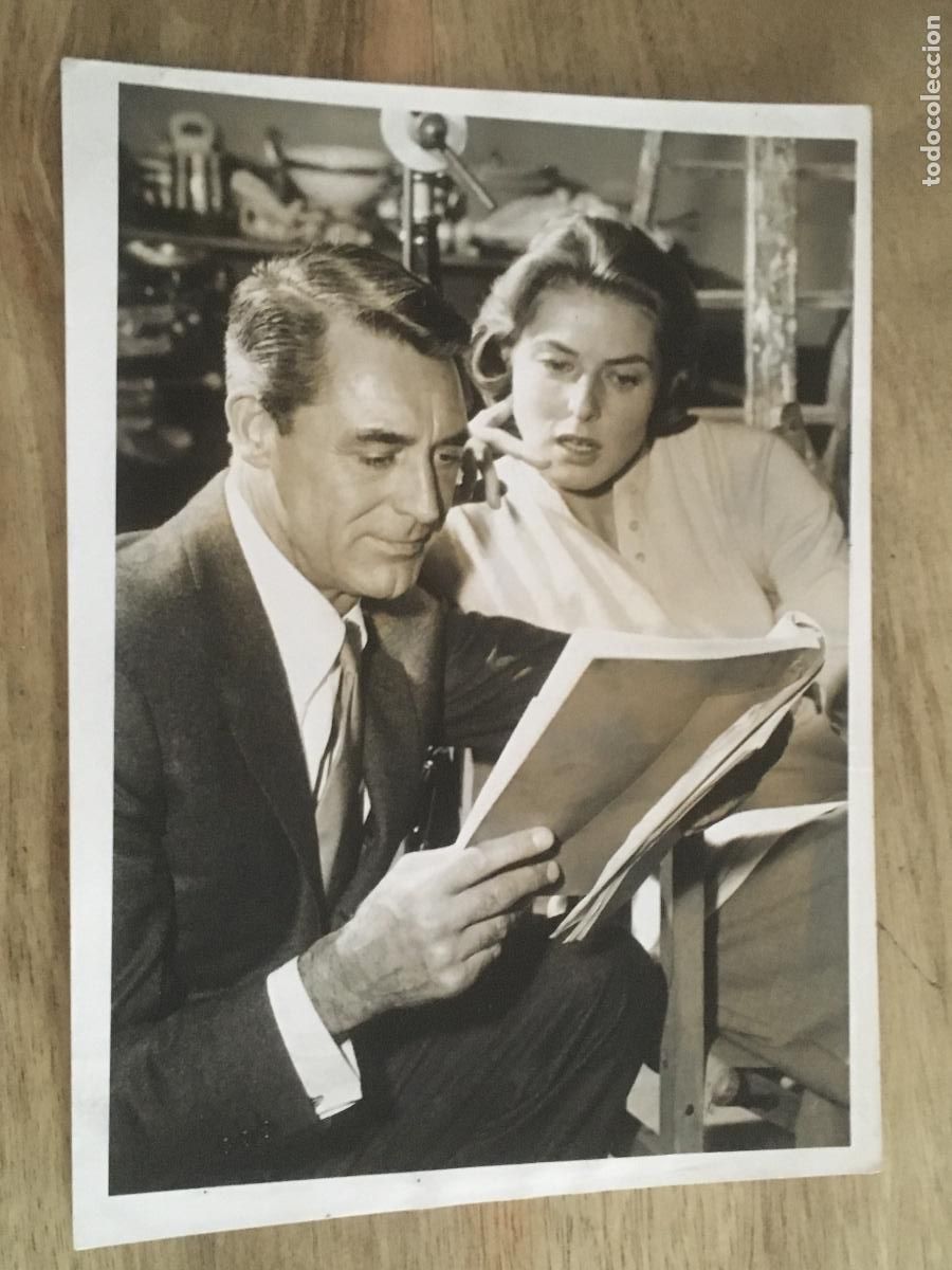 Cine: cary grant ingrid bergman foto original antigua