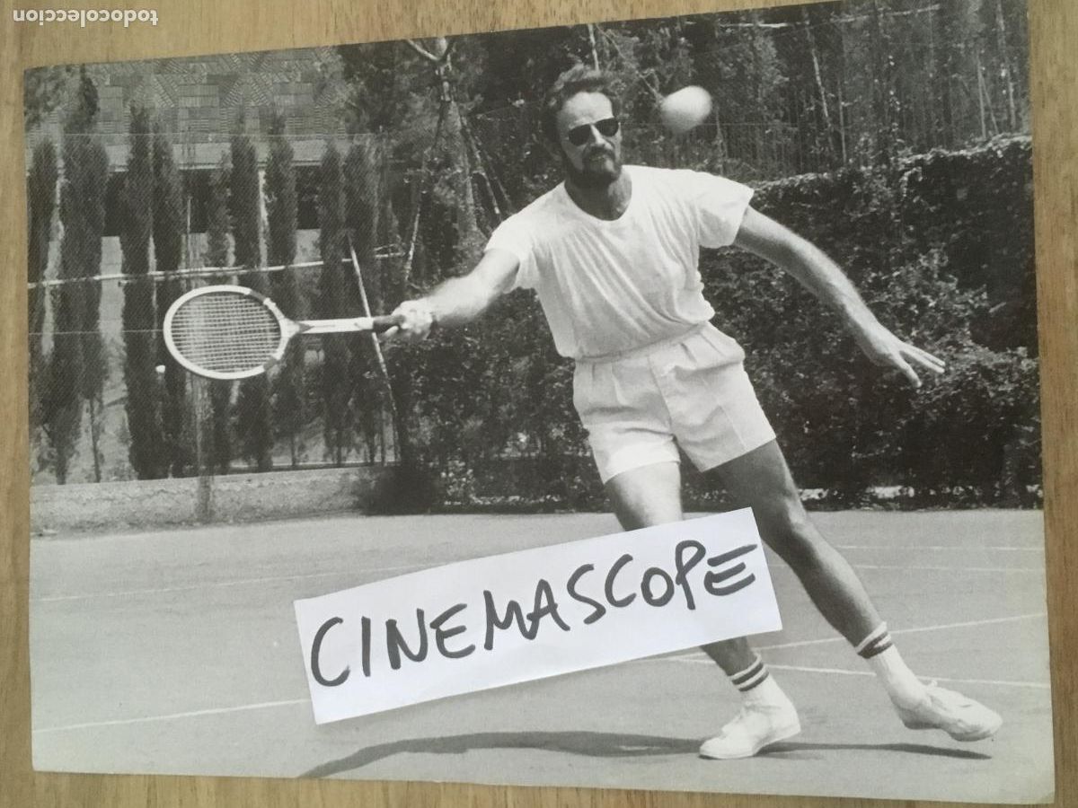 Cine: charlton heston foto original antigua