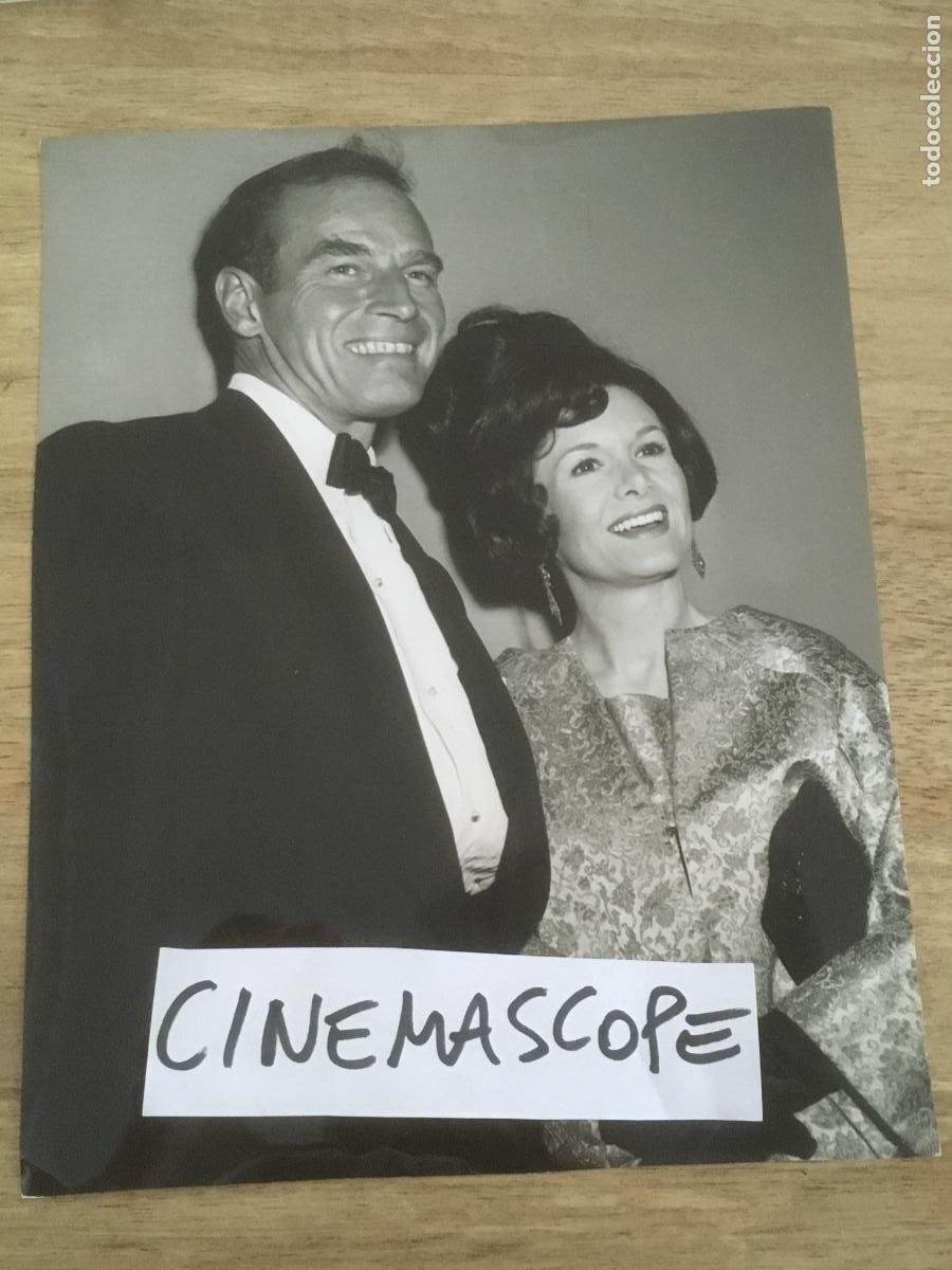 Cine: charlton heston foto original antigua