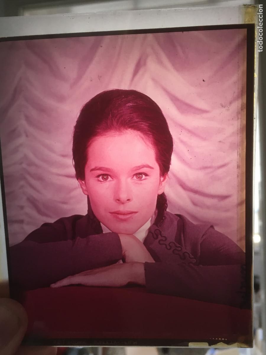 Cine: geraldine chaplin diapositiva slide original antigua
