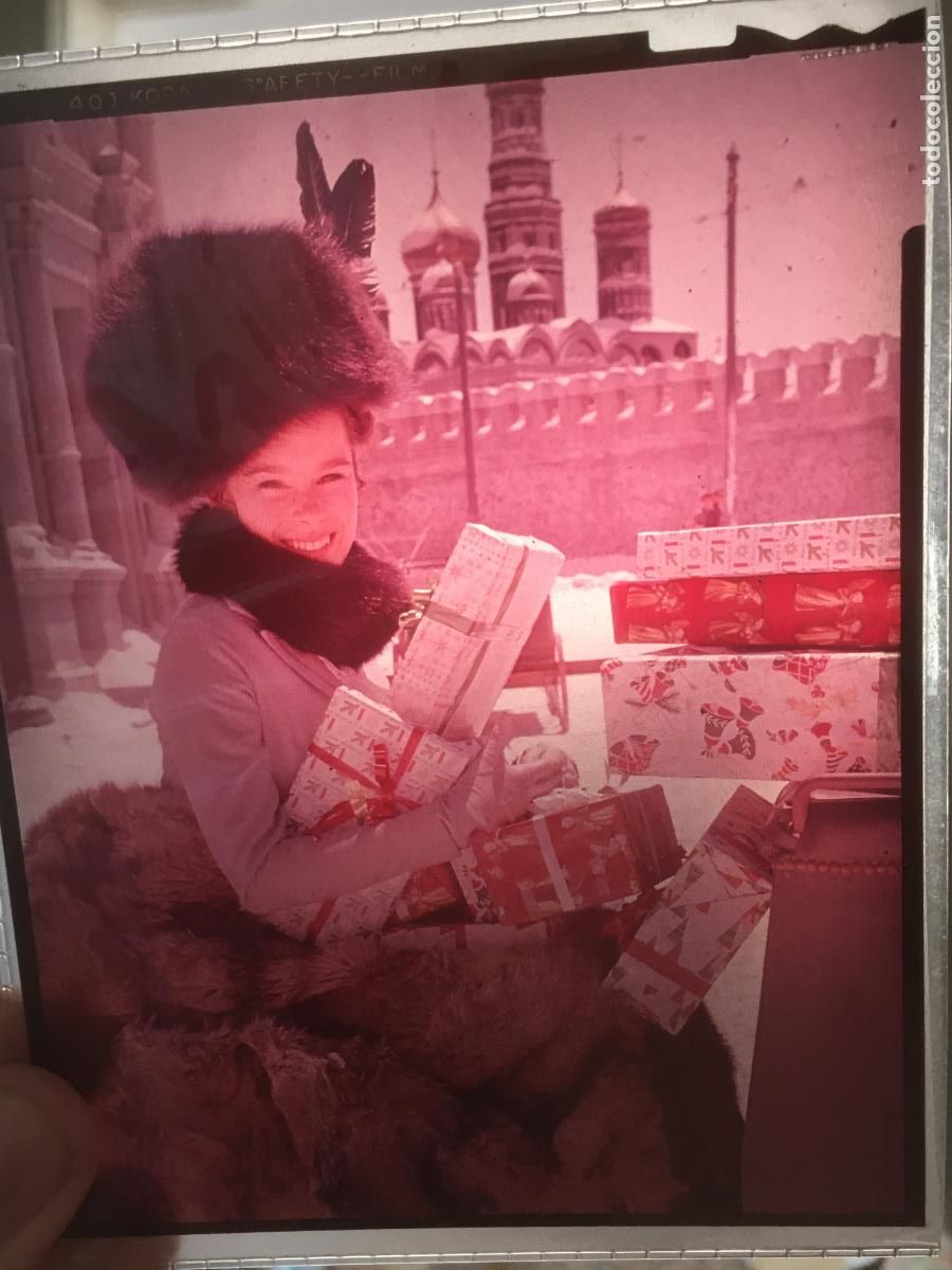 Cine: geraldine chaplin diapositiva slide original antigua