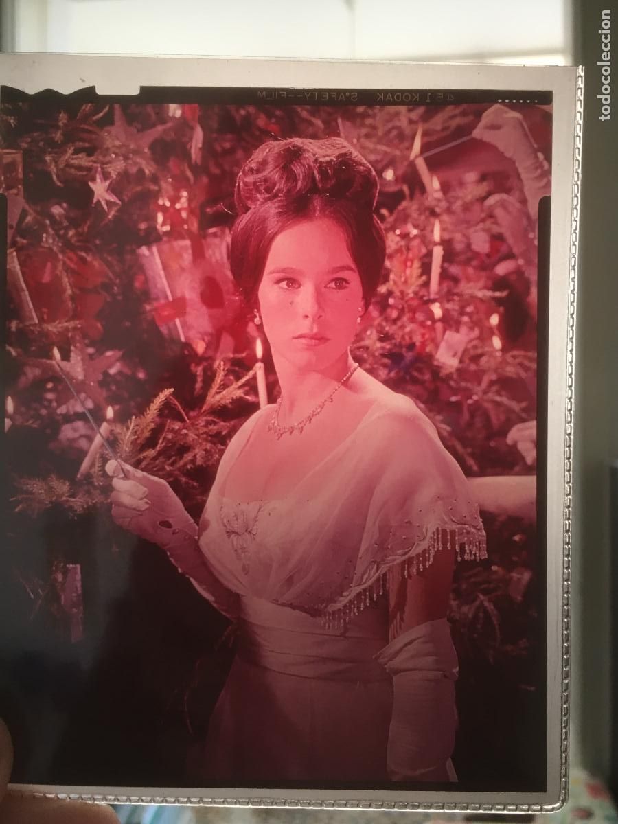 Cine: geraldine chaplin diapositiva slide original antigua