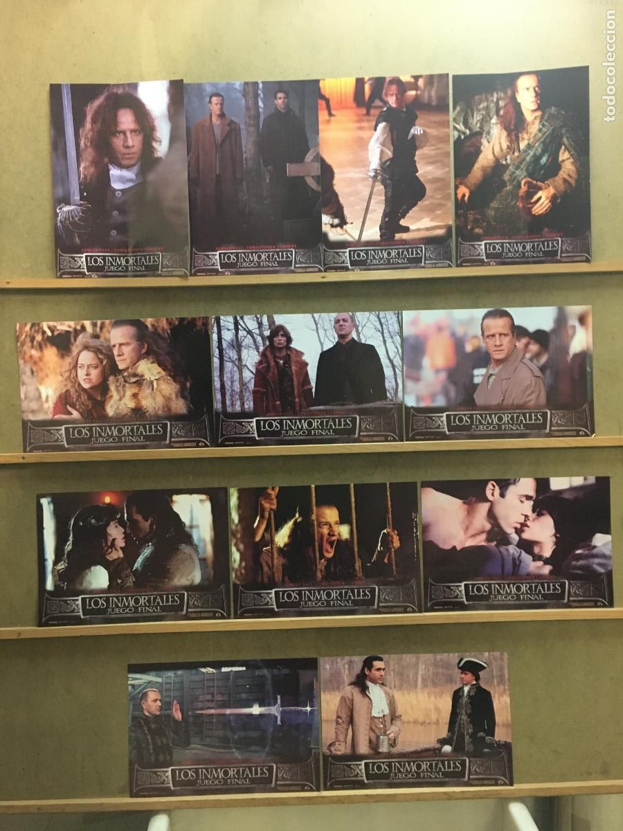 Cine: TC49 LOS INMORTALES 4 JUEGO FINAL ADRIAN PAUL LAMBERT SET COMPLETO 12 FOTOCROMOS ORIGINAL ESTRENO