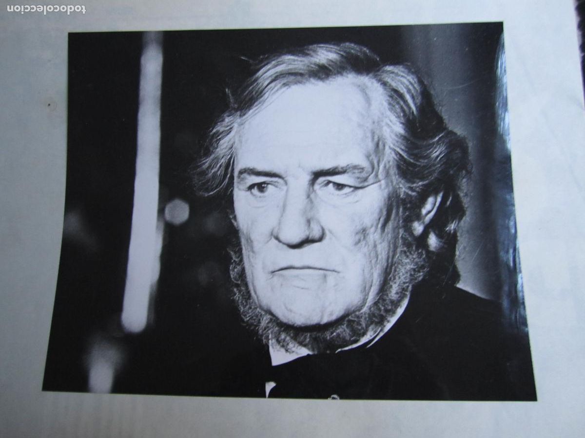 Cine: trevor howard - foto original b/n - cinema actor - ludwig luchino visconti - wagner