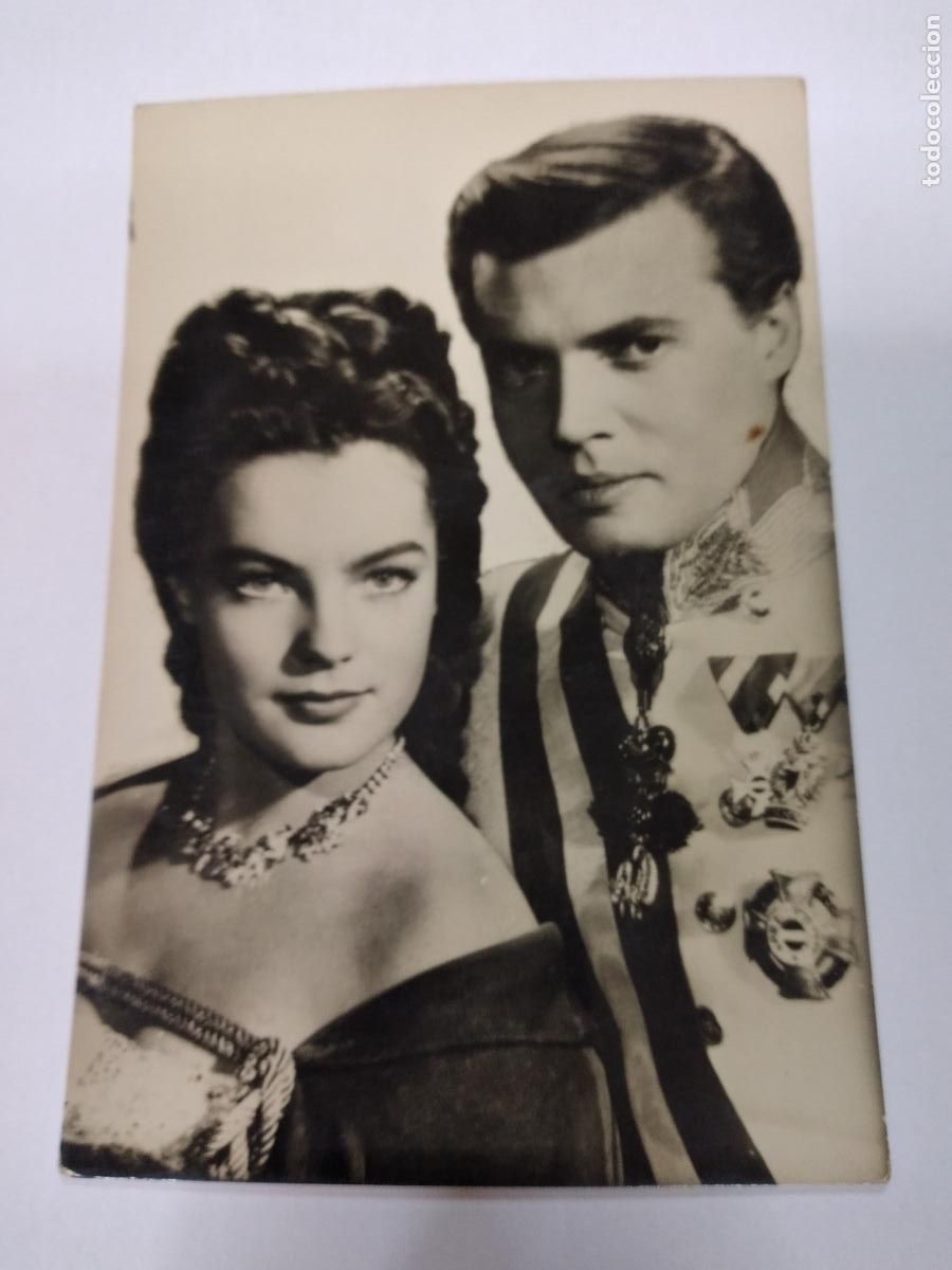 Cine: ROMY SCHNEIDER Y KARLHINZ BOHM - SISSI - FOTO POSTAL - ESCRITA.