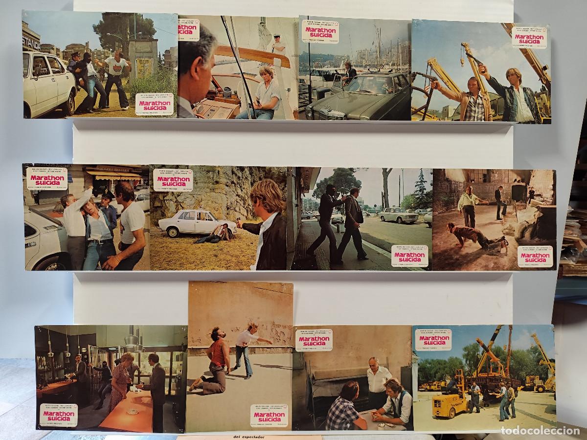 Cine: MARATHON SUICIDA. MARTIN BALSAM, RAY LOVELOCK, ELKE SOMMER. 12 FOTOCROMOS