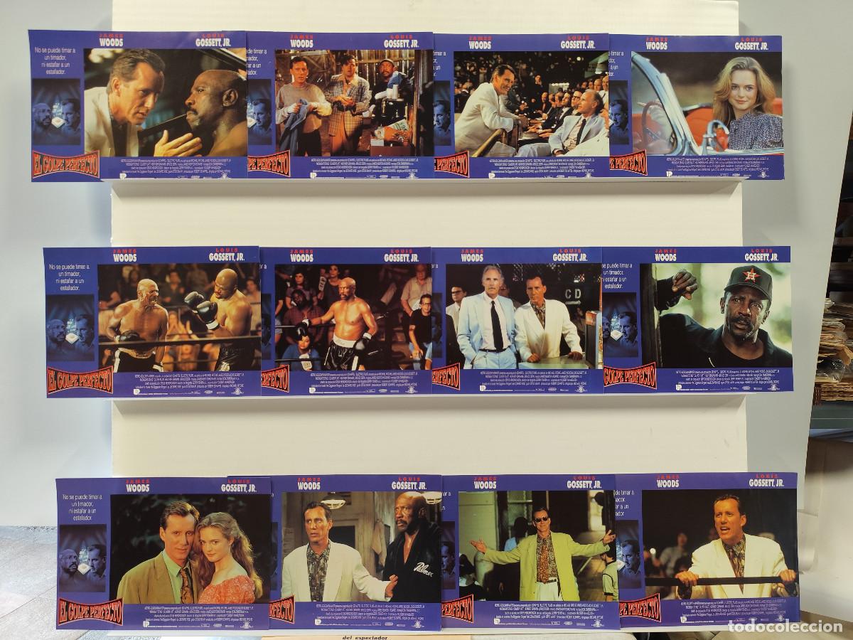 Kino: EL GOLPE PERFECTO. JAMES WOODS LOUIS GOSSETT JR.. BOXEO. 12 FOTOCROMOS