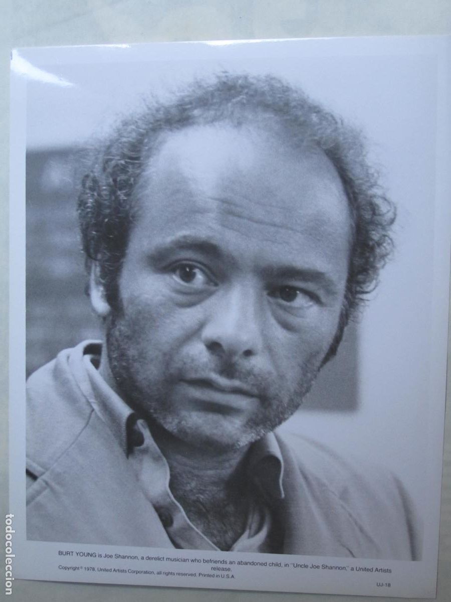 Cine: burt young - foto original b/n - cinema actor - uncle joe shannon