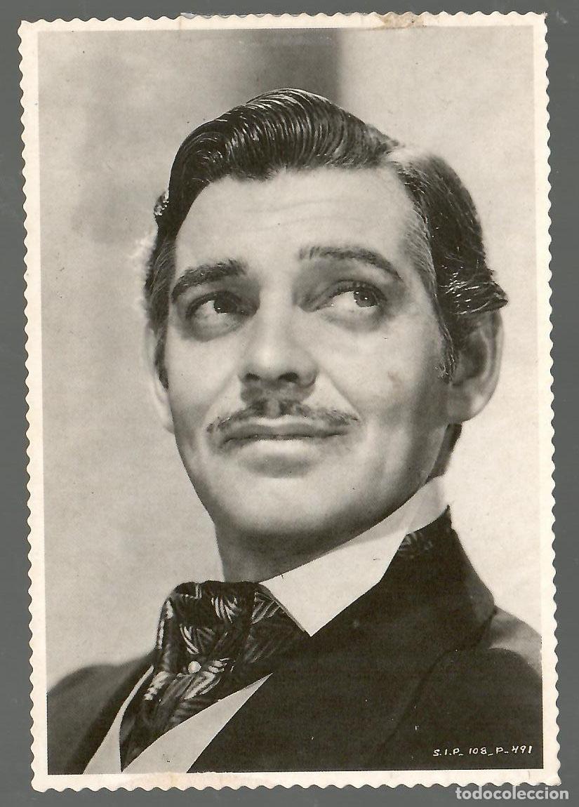 Cine: Postal Clark Gable. Edici&oacute;n Golden Star. Perfecto estado.. Vell i Bell