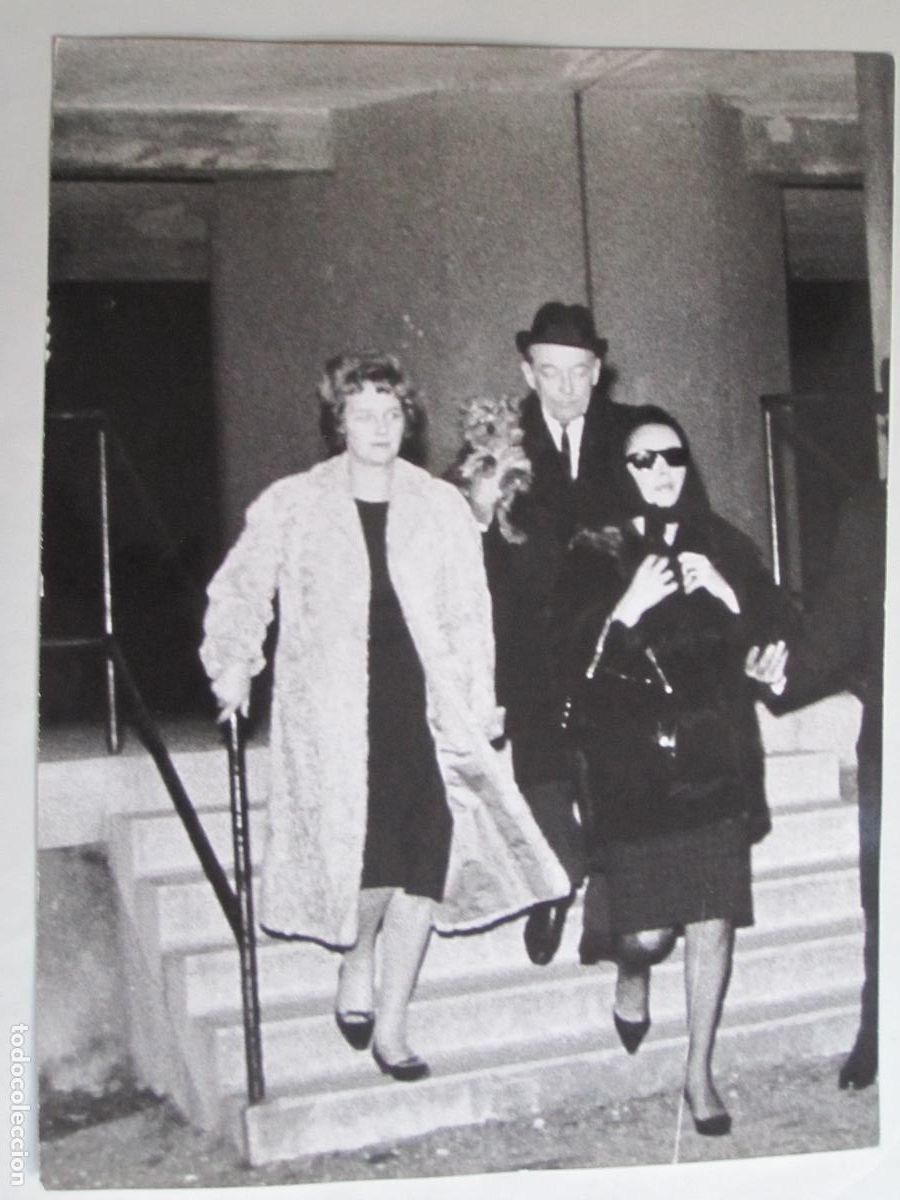 Cine: elizabeth liz taylor - foto press b/n original - cinema actress en paris a&ntilde;os 70 photo henry pessar