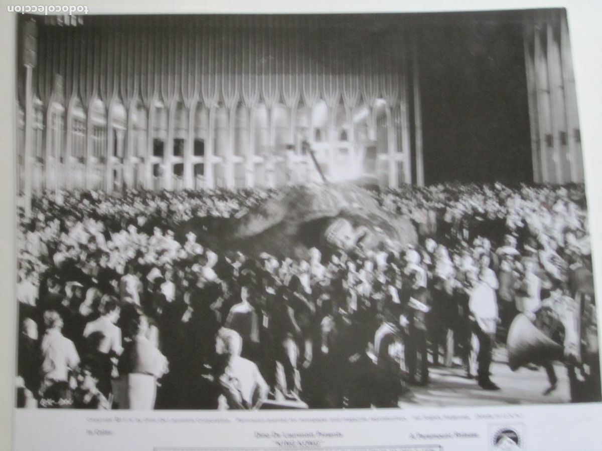 Cine: king kong - foto b/n original - John Guillermin foto rodaje