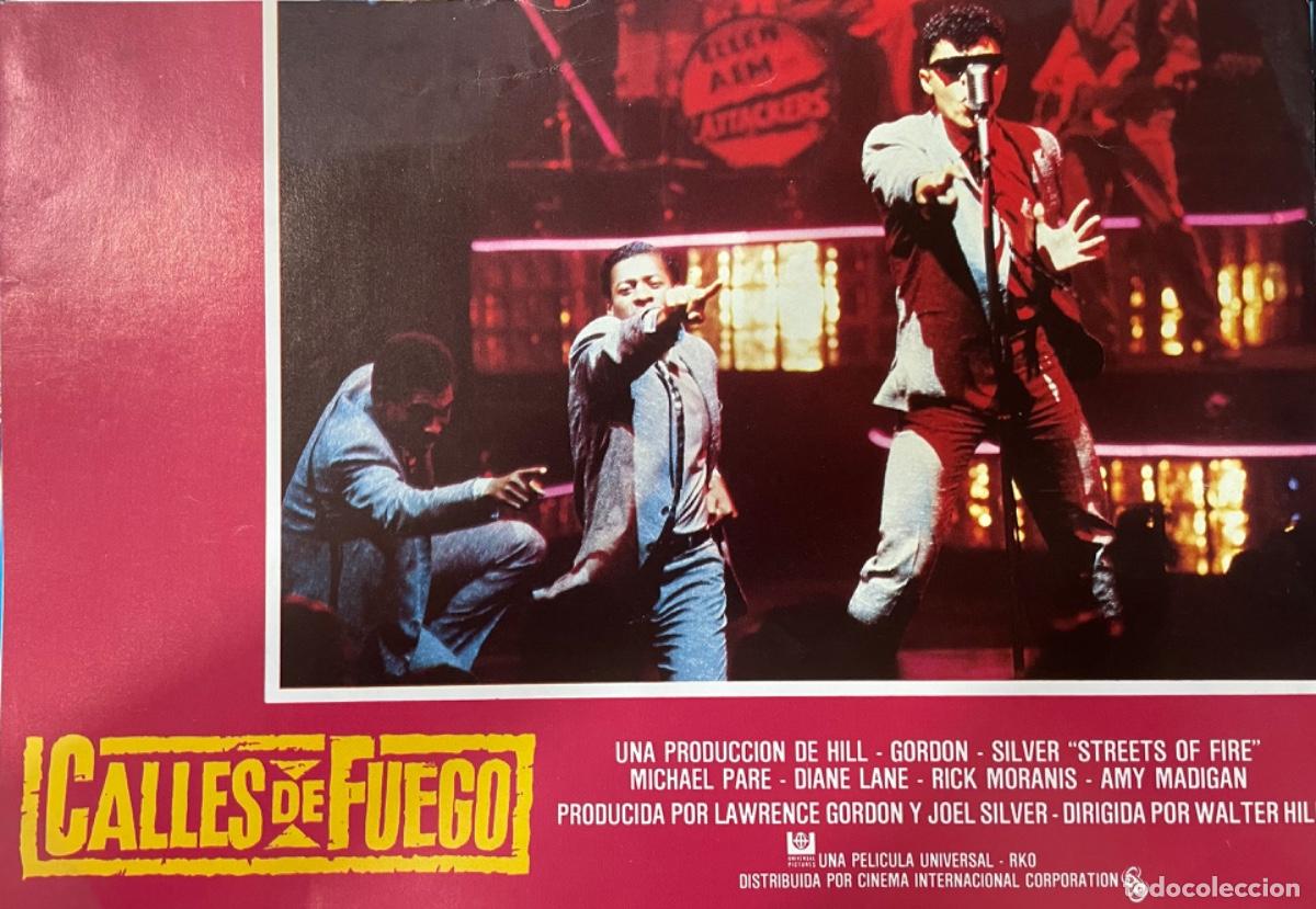 Kino: Calles de fuego (Fotocromo original del estreno de la pel&iacute;cula)