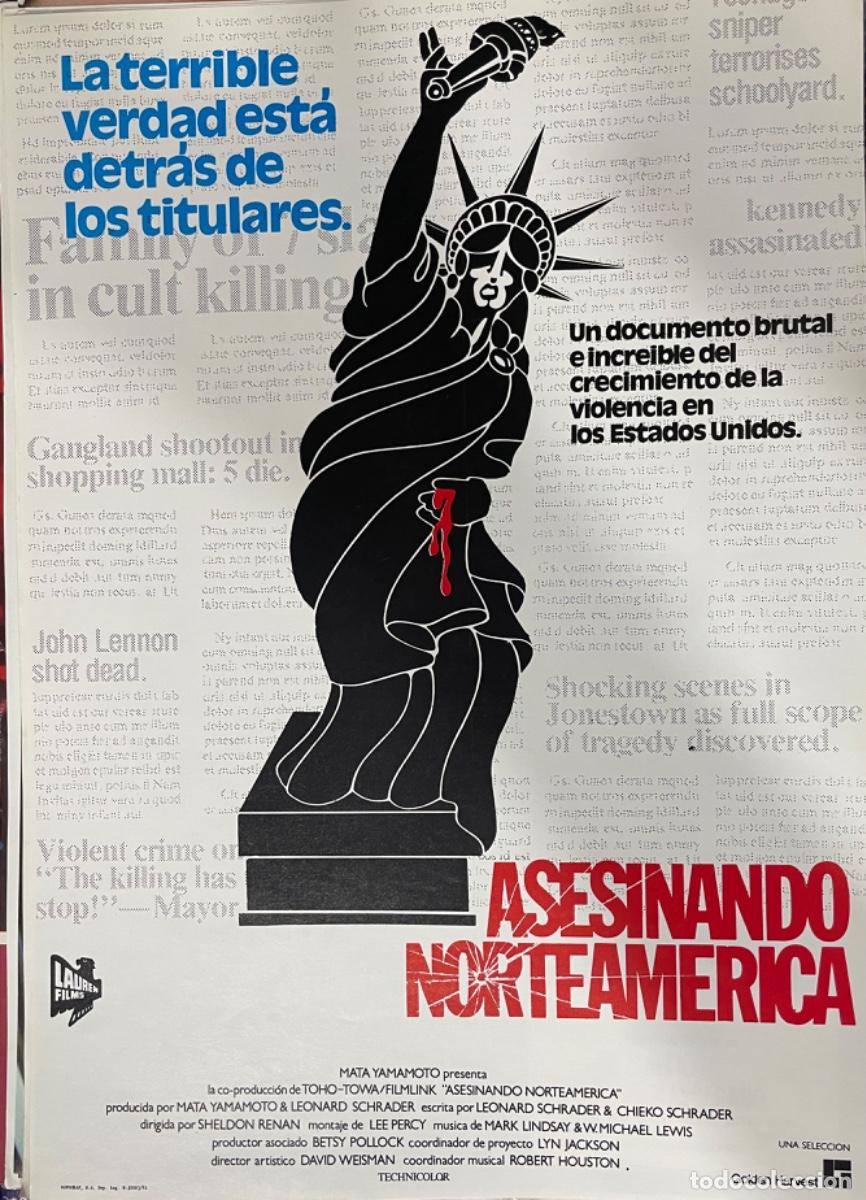Cinema: Asesinando Norteam&eacute;rica (Fotocromo original del estreno de la pel&iacute;cula)