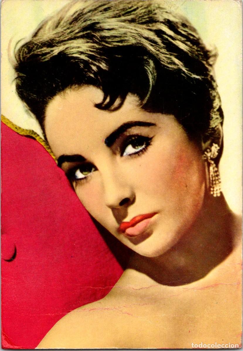 Cine: Elizabeth Taylor - Oscar Color n&ordm; 193 - Bergas - Postal Espa&ntilde;ola - 148x103mm