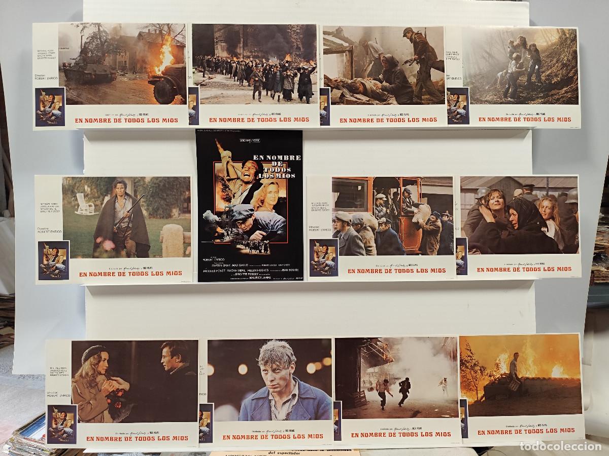 Cine: EN NOMBRE DE TODOS LOS MIOS ,MICHAEL YORK,JACQUES PENOT,MACHA MERIL. 12 FOTOCROMOS