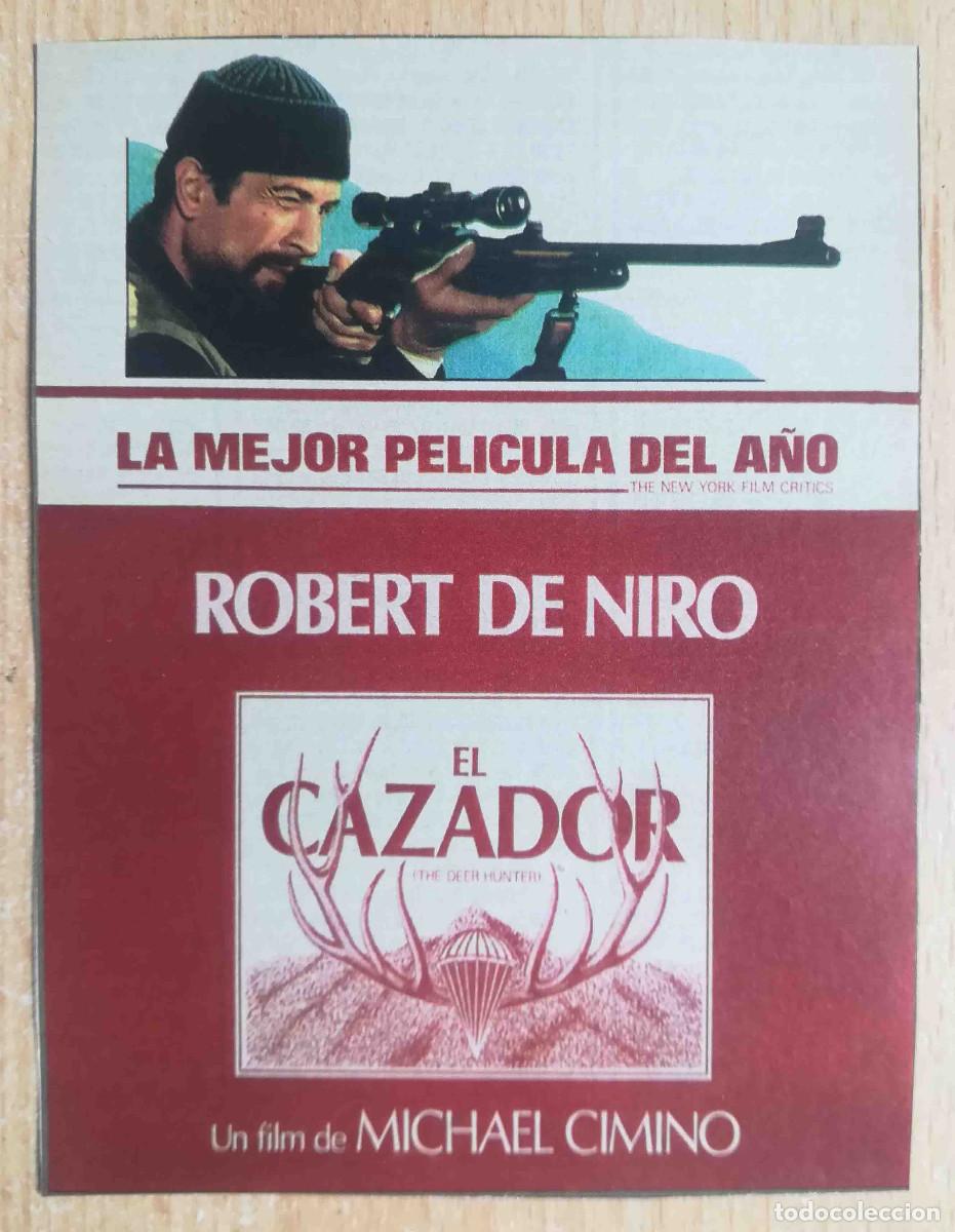 Cine: El cazador. Michael Cimino, 1978 (Robert De Niro, Christopher Walken) Programa de mano revista