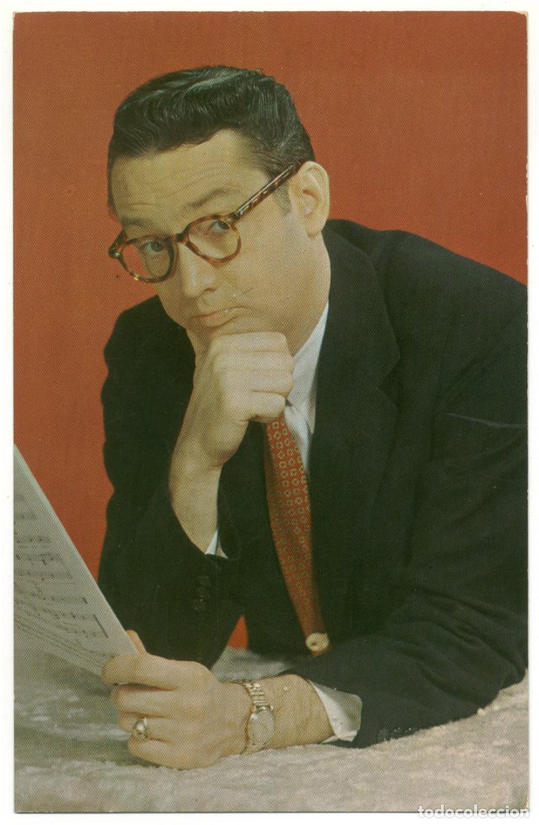 Cine: Steve Allen (1954)_Koppel Color Card. Autografo / Signed