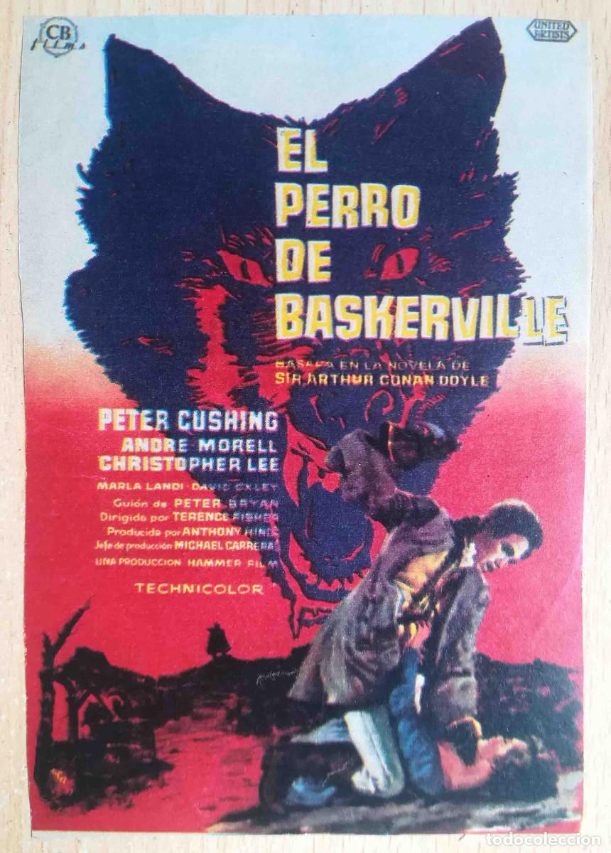 Cine: El perro de los Baskerville. Terence Fisher, 1959 (Peter Cushing) Programa de mano revista