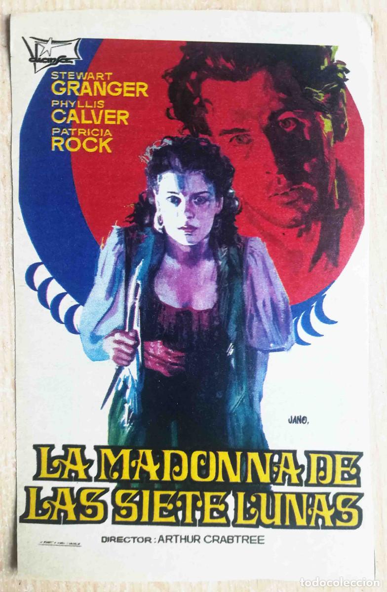 Cine: La Madonna de las siete lunas. 1945 (Phyllis Calvert, Stewart Granger) Programa de mano revista