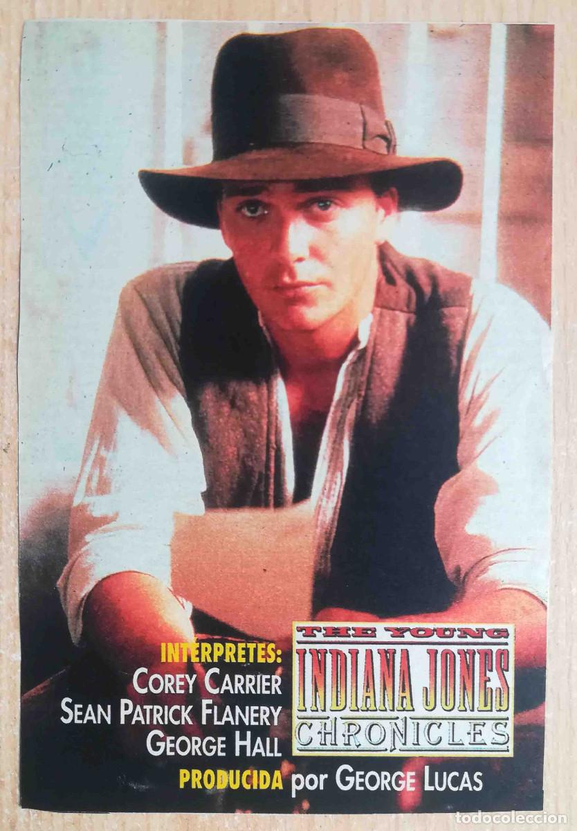 Cine: Las aventuras del j&oacute;ven Indiana Jones. George Lucas, 1992 (S.P. Flanery) Programa de mano revista