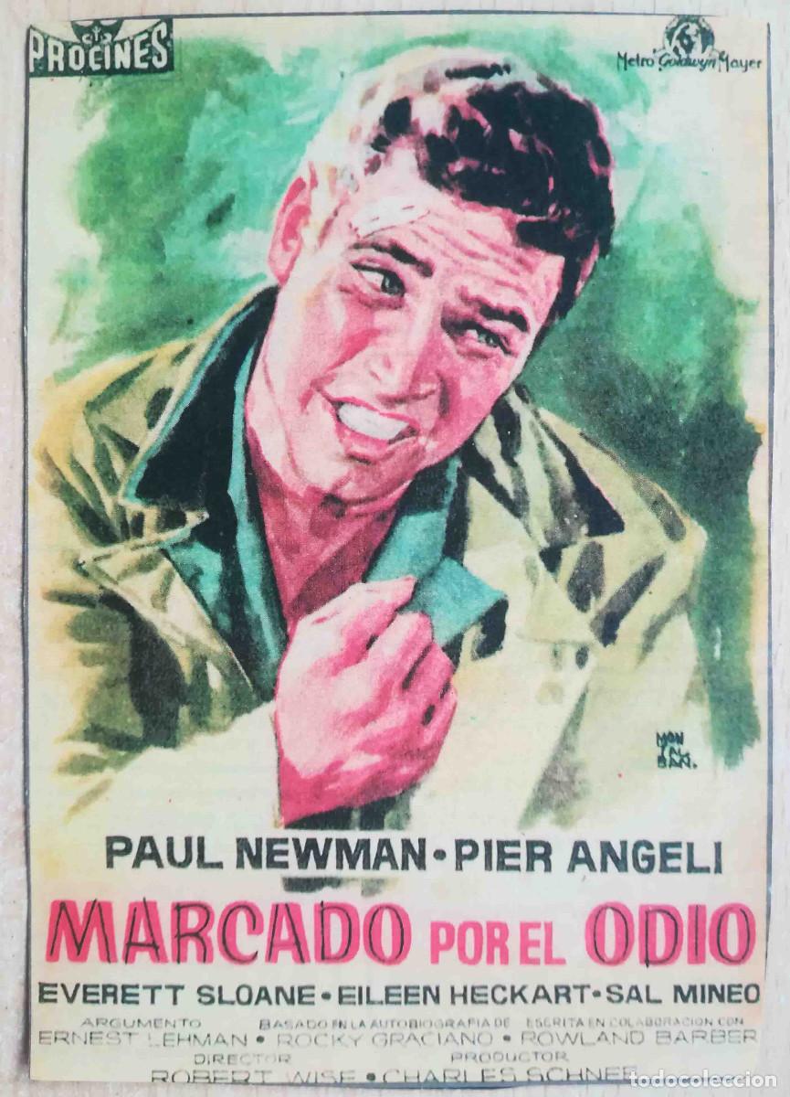 Cine: Marcado por el odio. Robert Wise, 1956 (Paul Newman, Pier Angeli) Programa de mano revista
