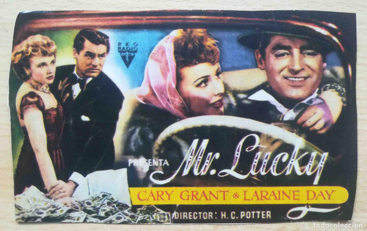 Cine: Mr. Lucky. H.C. Potter, 1943 (Cary Grant, Laraine Day, Charles Bickford) Programa de mano revista