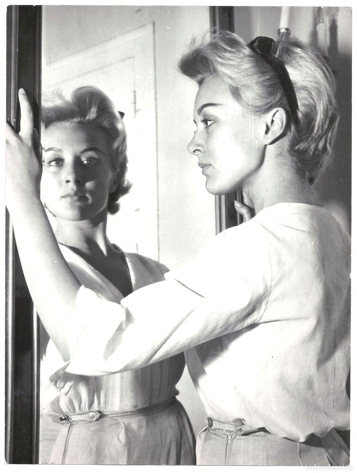 Cine: FJC 0660 MARIA MAHOR FOTO ORIGINAL B/N ESPA&Ntilde;OLA FOTOGRAFO VICTOR MANUEL
