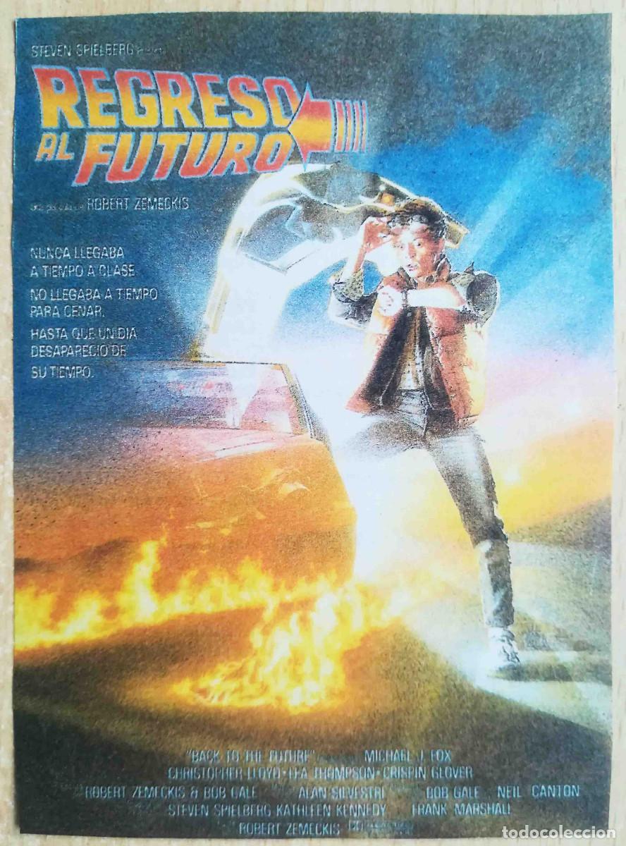 Cine: Regreso al futuro. Robert Zemeckis 1985 (Michael J. Fox, Christopher Lloyd) Programa de mano revista