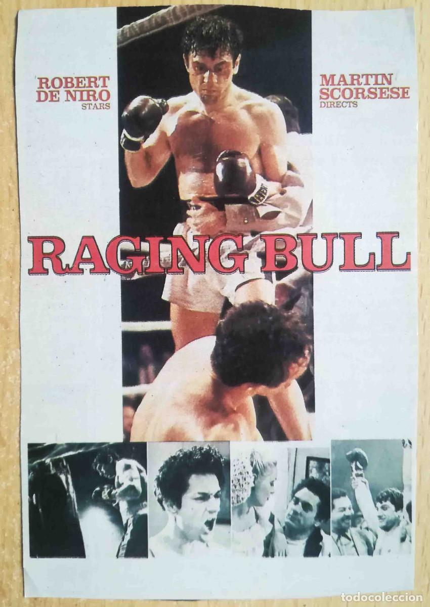 Cine: Toro salvaje. M. Scorsese, 1980 (Robert De Niro, Cathy Moriarty, Joe Pesci) Programa de mano revist