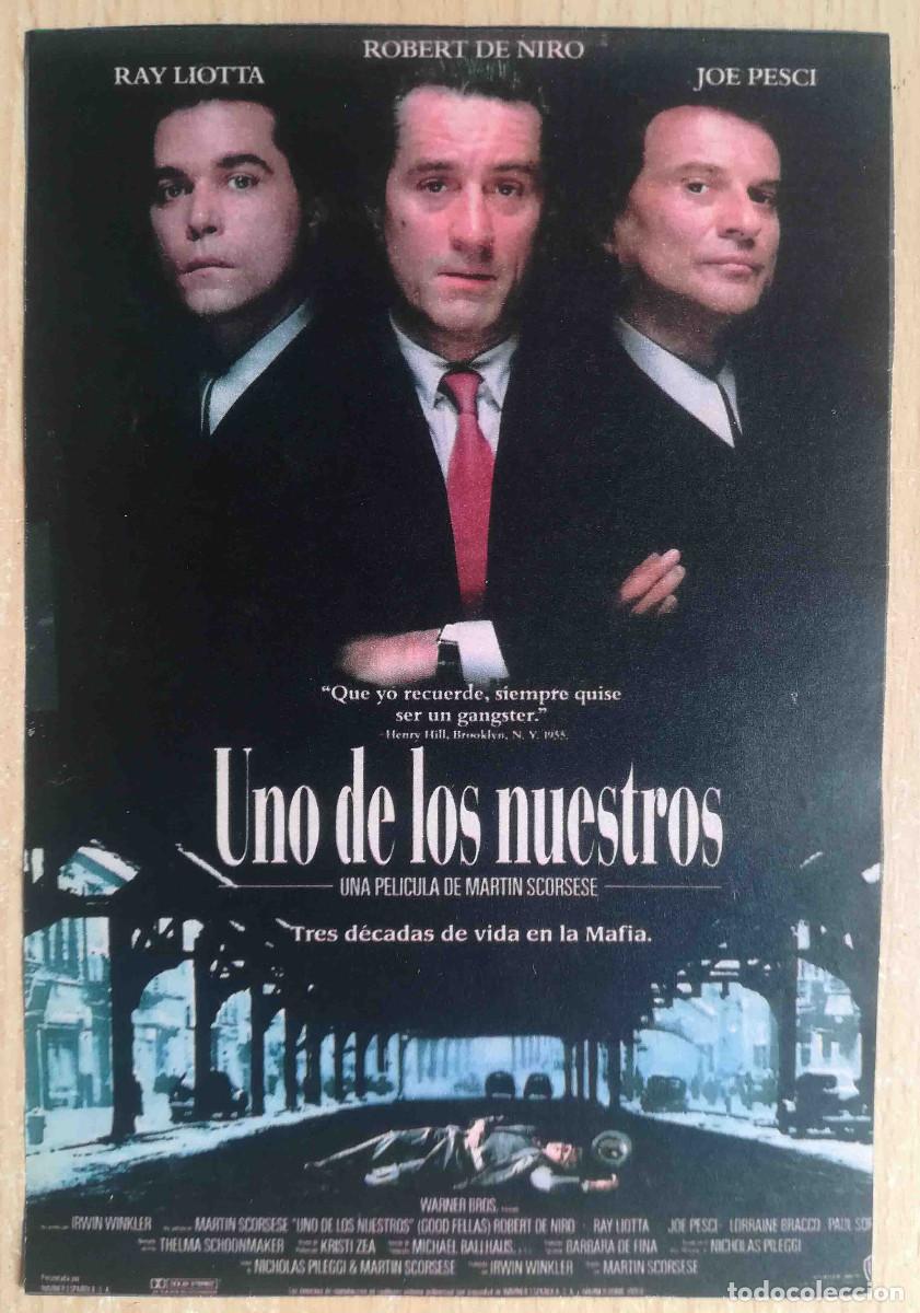 Cine: Uno de los nuestros. Martin Scorsese, 1990 (Ray Liotta, Robert De Niro) Programa de mano revista