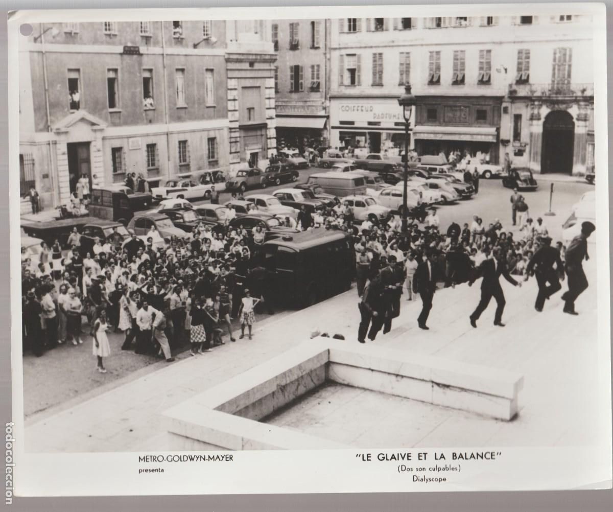 Cine: 1963 M.G.M. ''LE GLAIVE ET LA BALANCE'' DOS SON CULPABLES ANTHONY PERKINS TRES DETENIDOS - C27