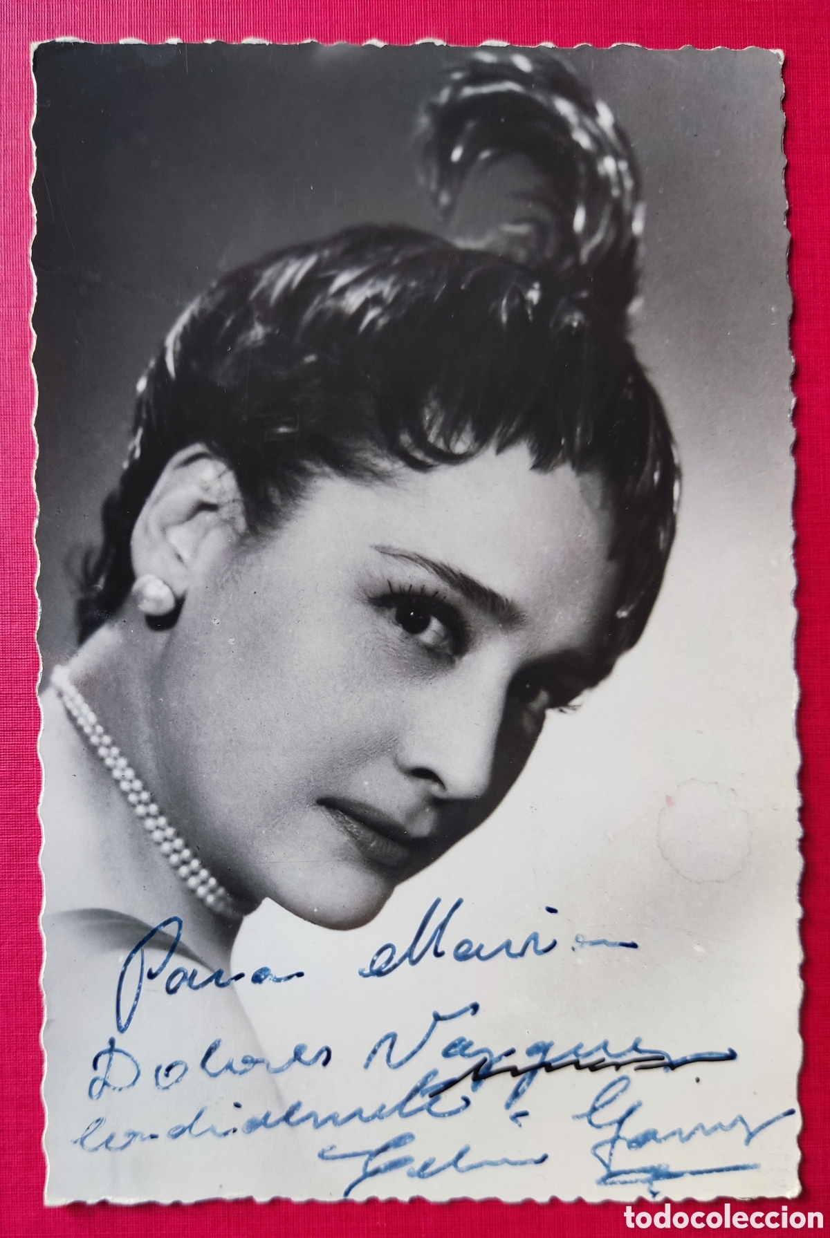 Cinema: CELIA G&Aacute;MEZ ACTRIZ FOTOGRAF&Iacute;A FIRMADA Y DEDICADA C. 1925