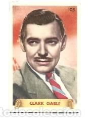 Kino: CROMO DE FAMOSIS DEL CINE N &ordm;105 CLARK GABLE ESTUBO PEGADO