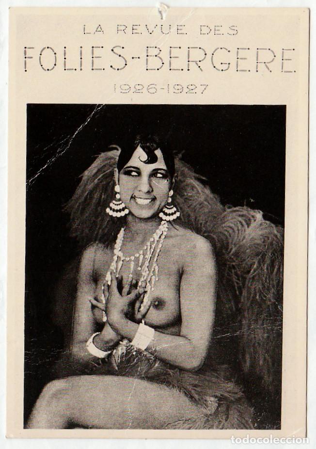 Cin&eacute;ma: Magn&iacute;fica postal. Josephine Baker La Revue des Folies Bergere 1926-27 Ed Gendre 1990s? h aa