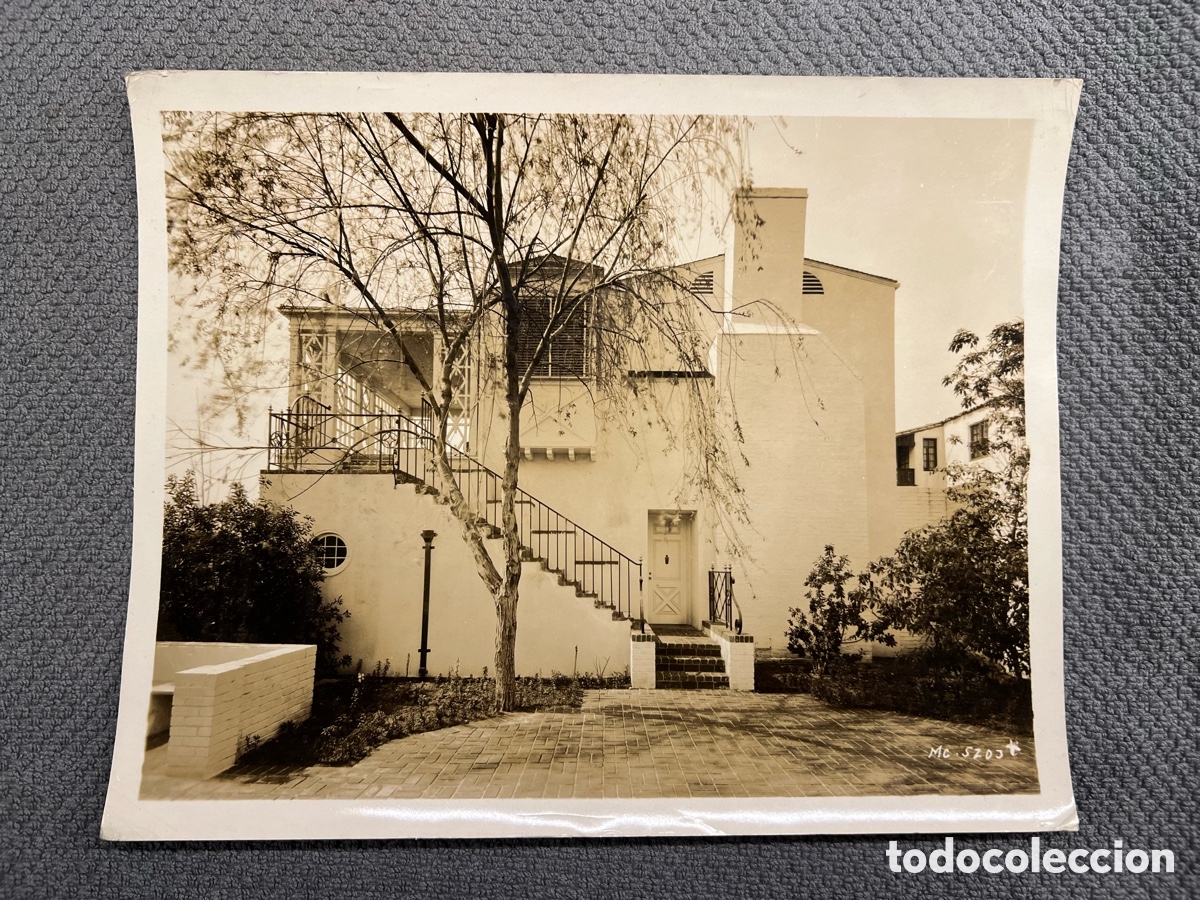 Cine: William Haines. Vista posterior de su Mansi&oacute;n en Hollywood.. Fotograf&iacute;a original Metro Goldwyn Mayer