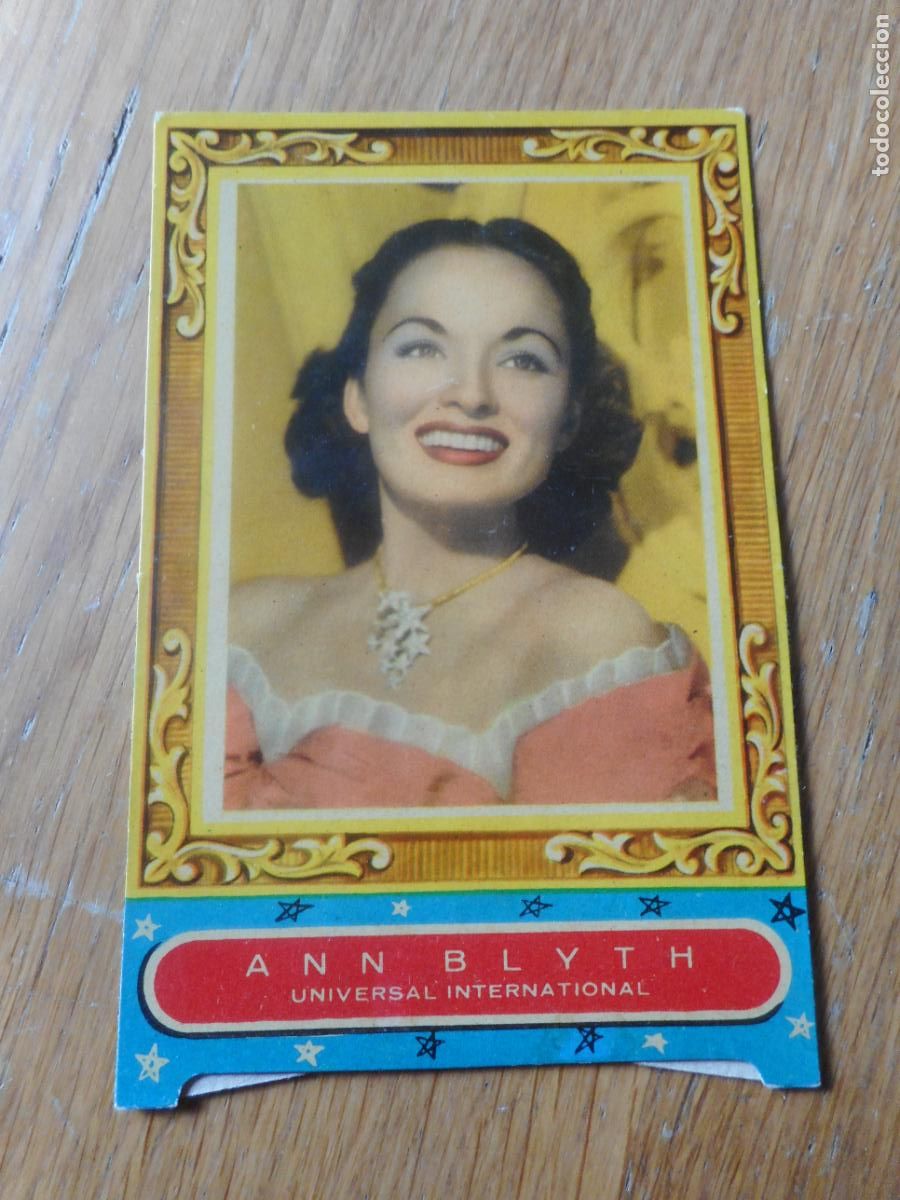 Cine: ANTIGUA TARJETA EXPOSITOR ANN BLYTH UNIVERSAL INTERNATIONAL. PAPELERIA IMPERIO MALAGA A&Ntilde;OS 40?