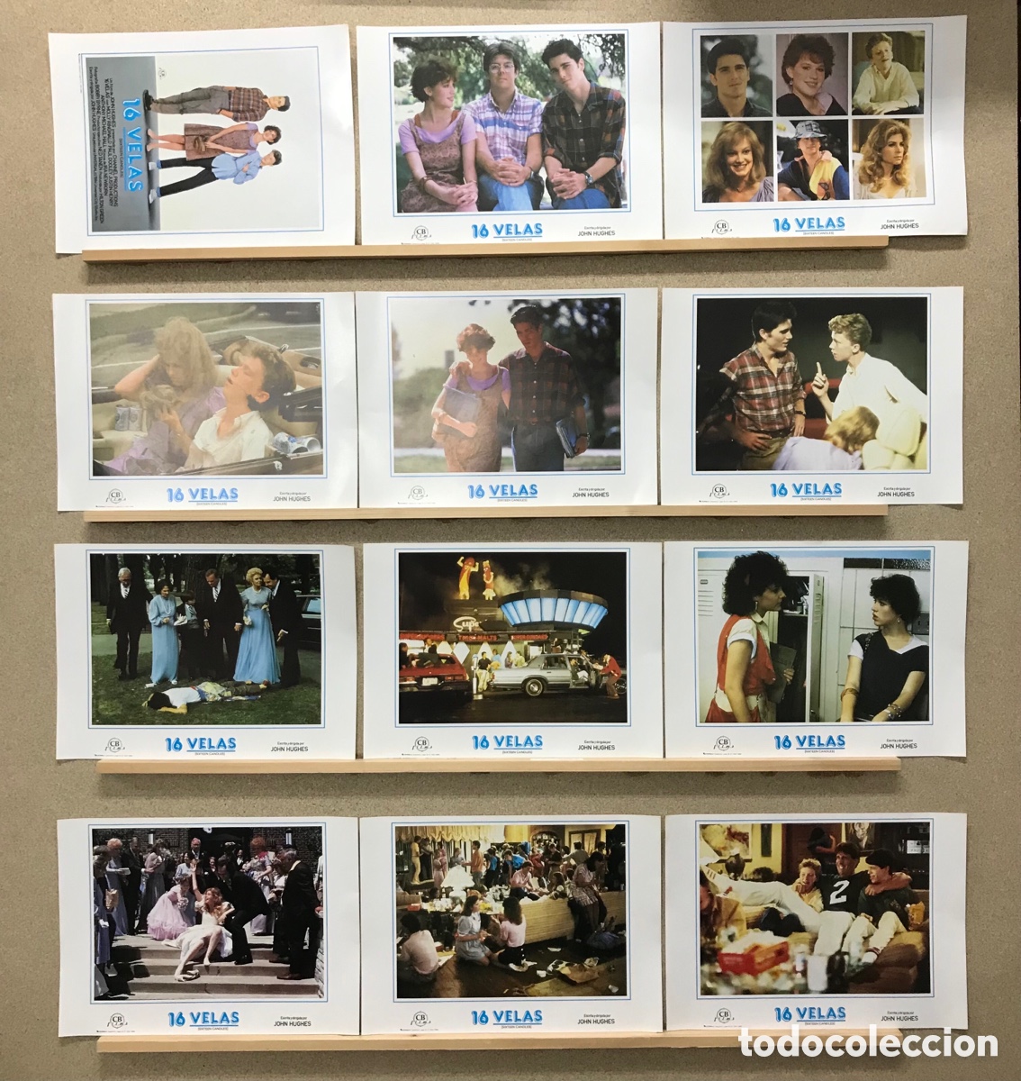 Cinema: 16 VELAS, MOLLY RINGWALD, PAUL DOOLEY, a&ntilde;o 1985 - SET COMPLETO 12 FOTOCROMOS