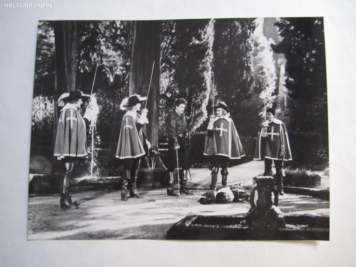 Cine: el zorro y los tres mosqueteros - foto original b/n - gordon scott