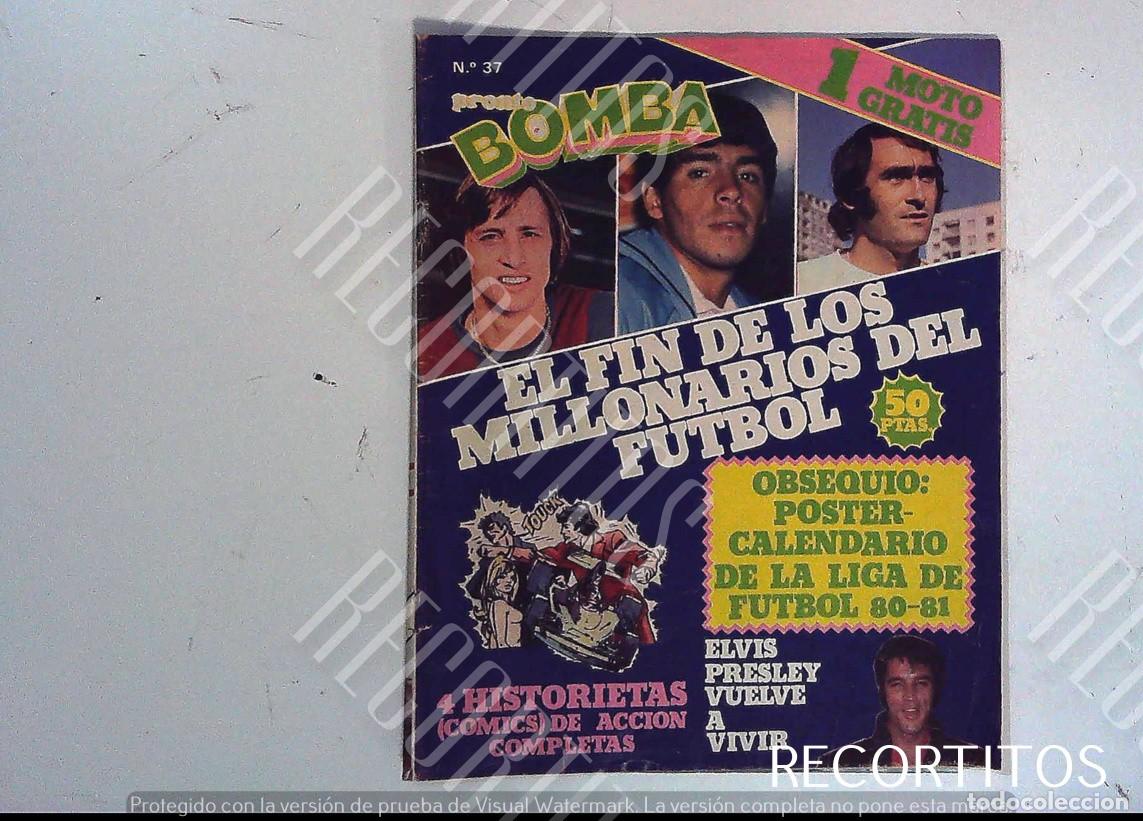Cine: BOMBA 37 DIEGO ARMANDO MARADONA JOHAN CRUYF PIRRI KEMPES ELVIS PRESLEY