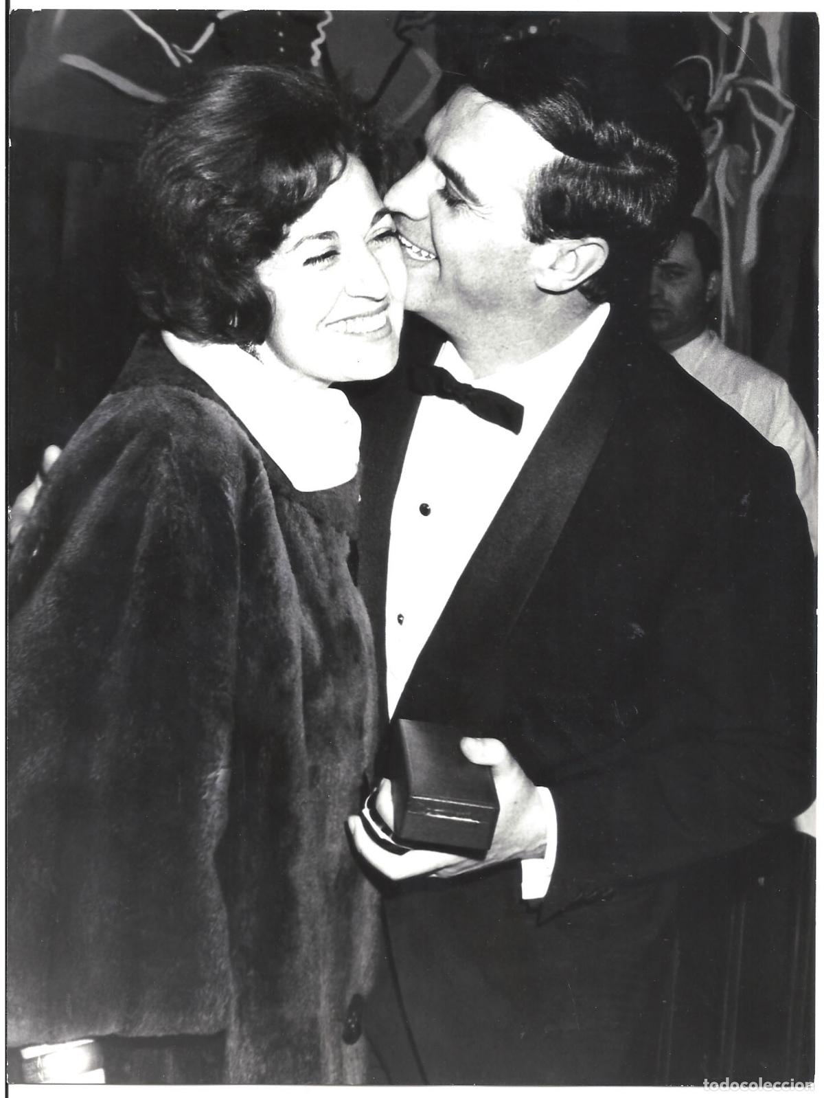 Cine: FJC 0861 FRANCISCO RABAL ASUNCION BALAGUER FOTO ORIGINAL B/N ESPA&Ntilde;OLA FOTOGRAFO VICTOR MANUEL