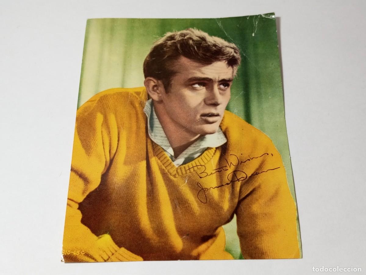 Cine: ANTIGUA LAMINA FOTOGRAFIA DEL ACTOR JAMES DEAN OBSEQUIO REVISTA FLORITA A&Ntilde;OS 60