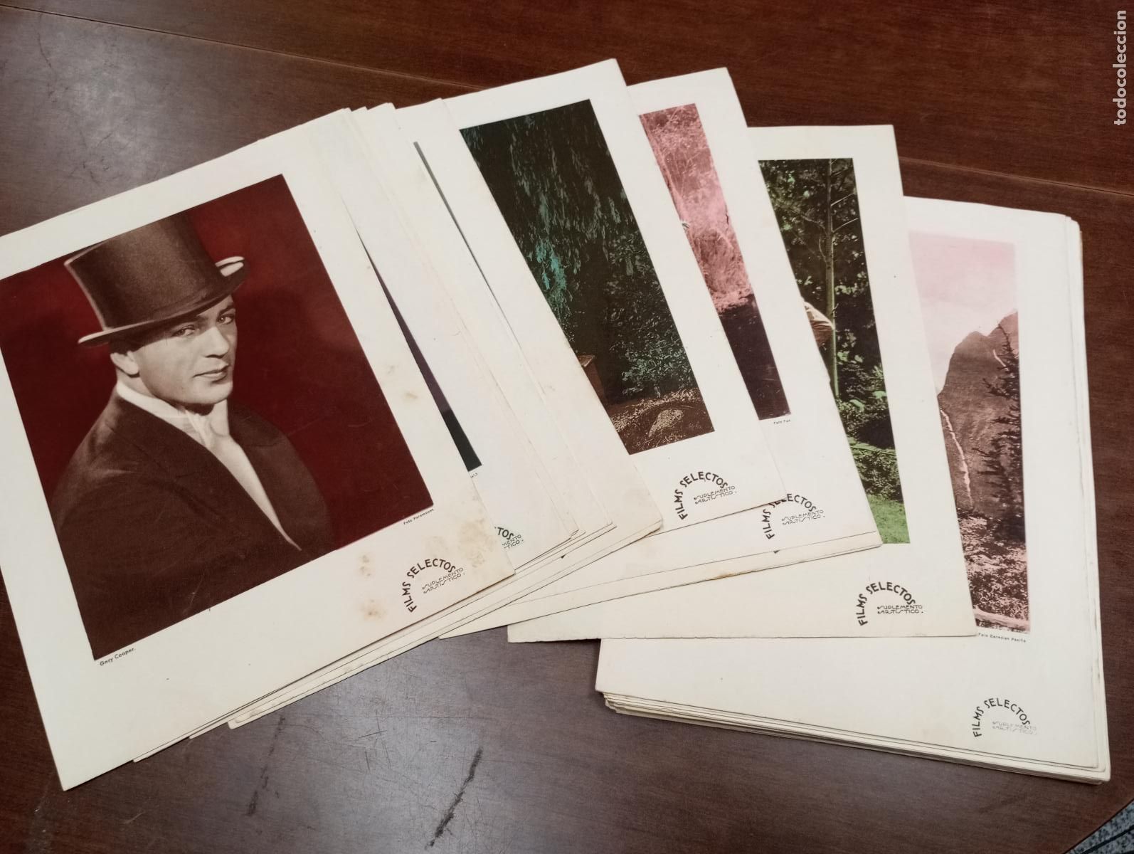 Cin&eacute;ma: FILMS SELECTOS - SUPLEMENTO ART&Iacute;STICO / LOTE CON 92 L&Aacute;MINAS / A&Ntilde;OS 30 - 40 (VER FOTOS)