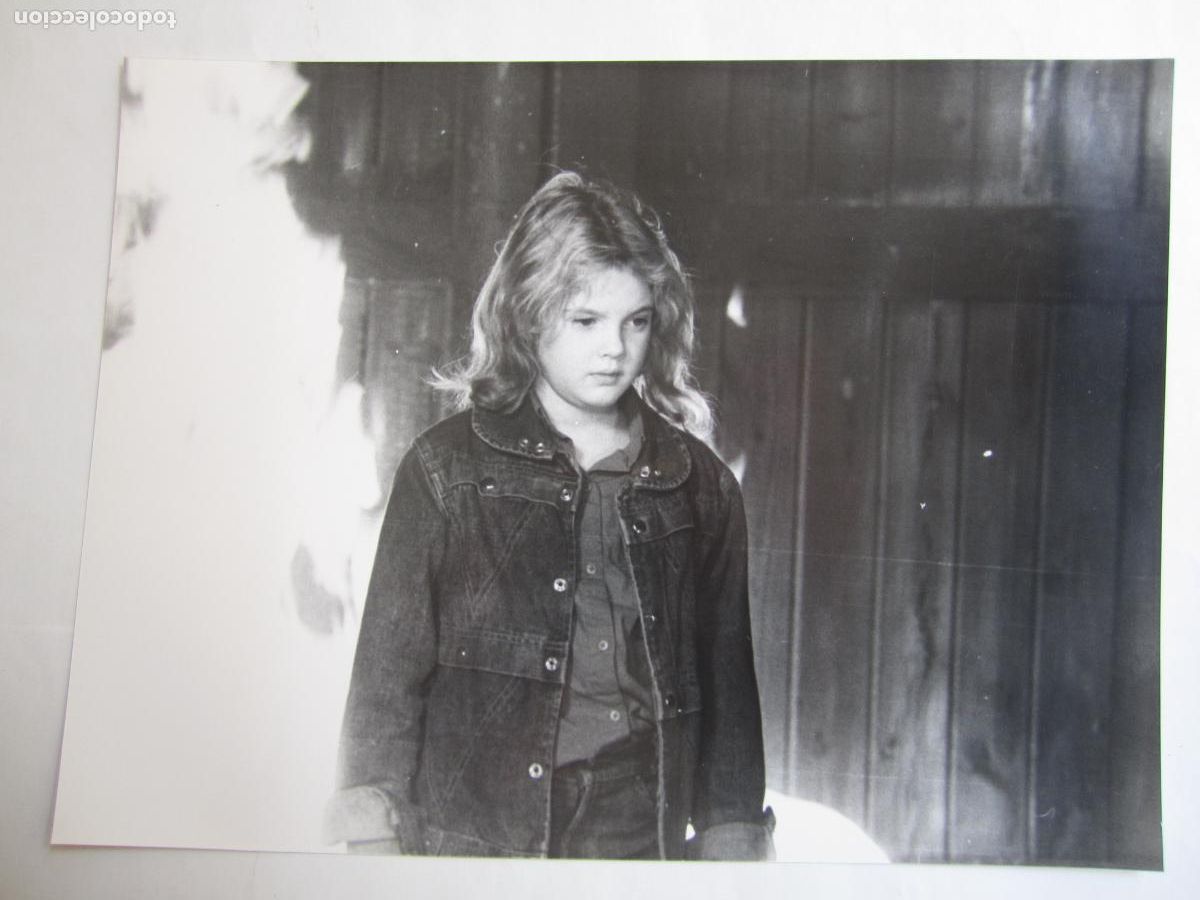 Cine: drew barrymore - foto original b/n - ojos de fuego Firestarter - stephen king