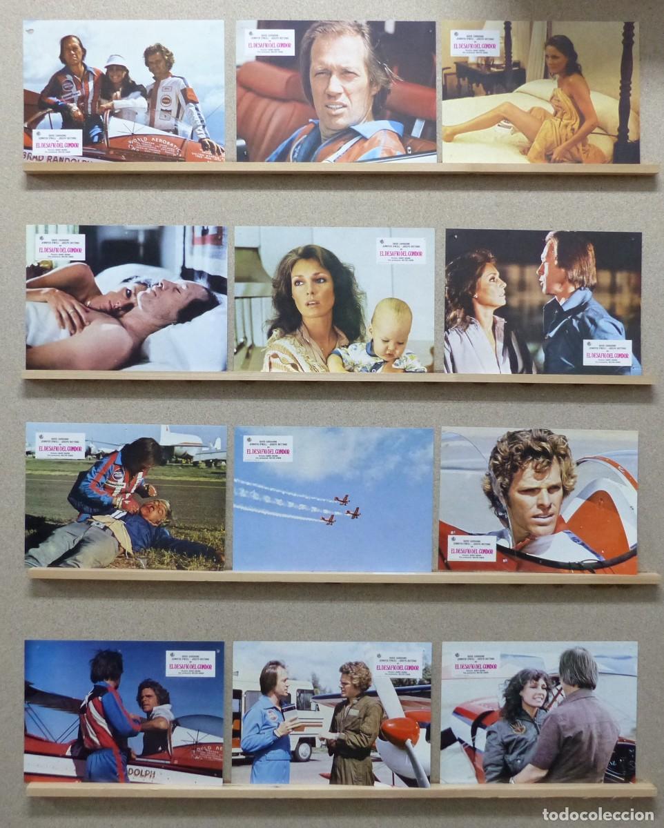 Cinema: EL DESAFIO DEL CONDOR, DAVID CARRADINE, JENNIFER O'NEILL, A&Ntilde;O 1979 - SET COMPLETO 12 FOTOCROMOS