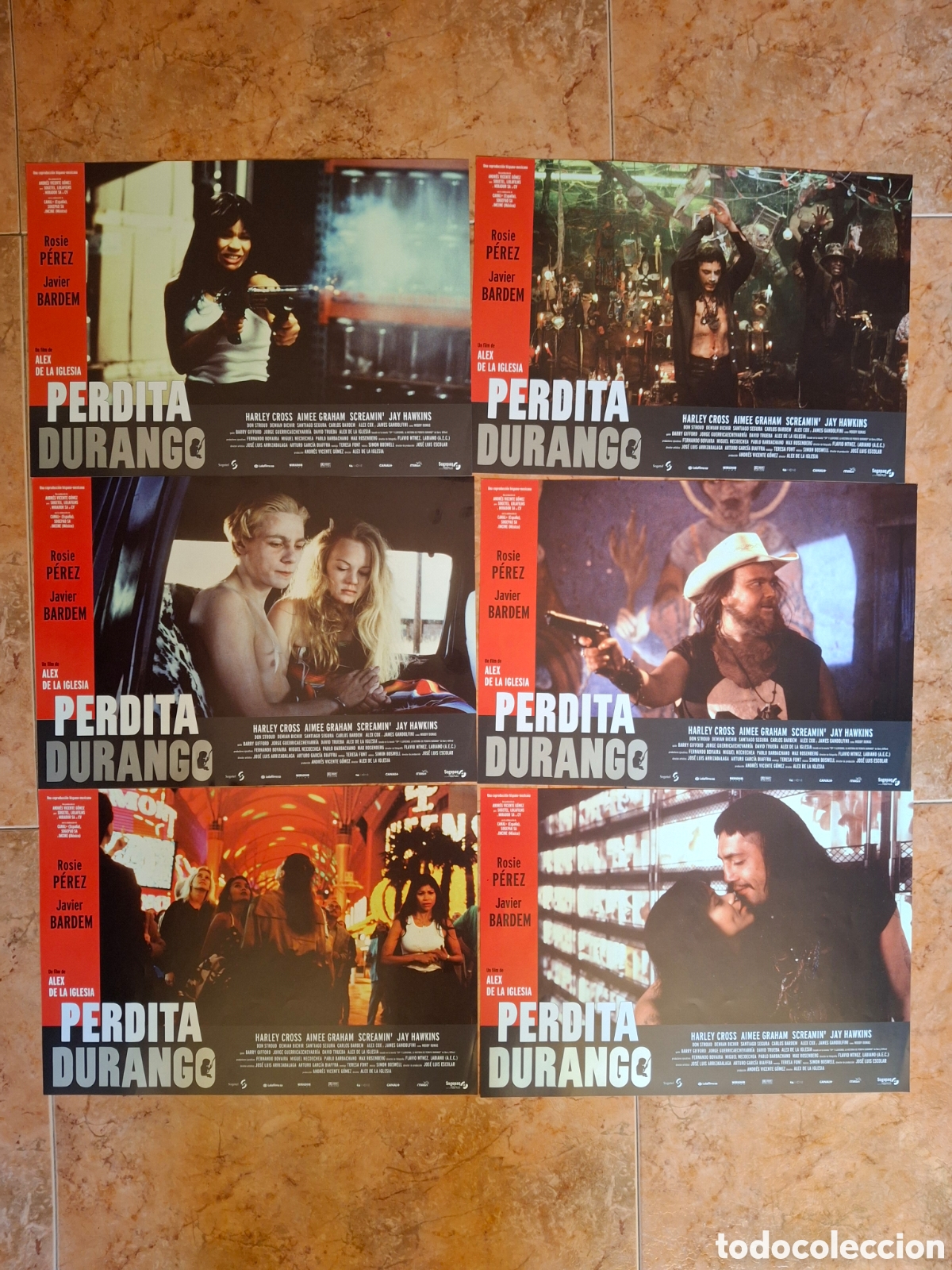 Cine: Juego completo de 10 Fotocromos Originales - PERDITA DURANGO (1997) &Aacute;lex de la Iglesia, Javier Barde