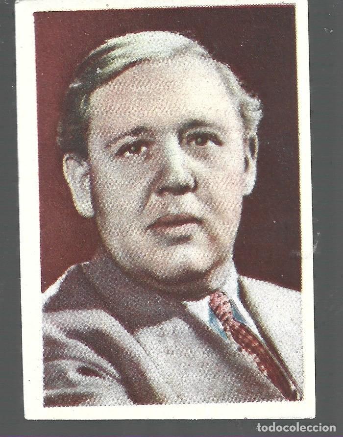 Kino: CROMOS CINEFOTO BRUGUERA HOJA F-14- A N&ordm; 5 CHARLES LAUGHTON MARCAS ESTUVO PEGADO CROMOS DEL A&Ntilde;O 43