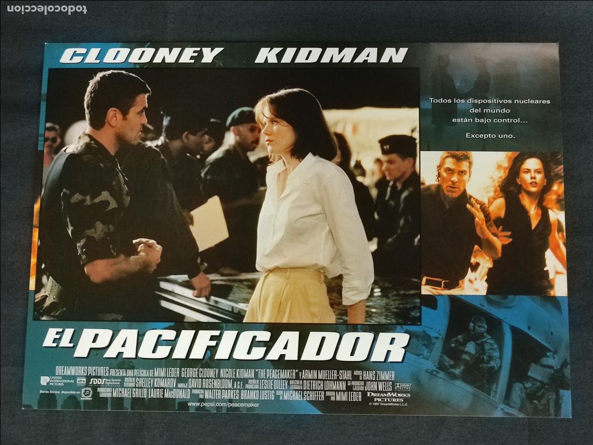 Cinema: 11 FOTOCROMOS - EL PACIFICADOR - GEORGE CLOONEY - NICOLE KIDMAN -