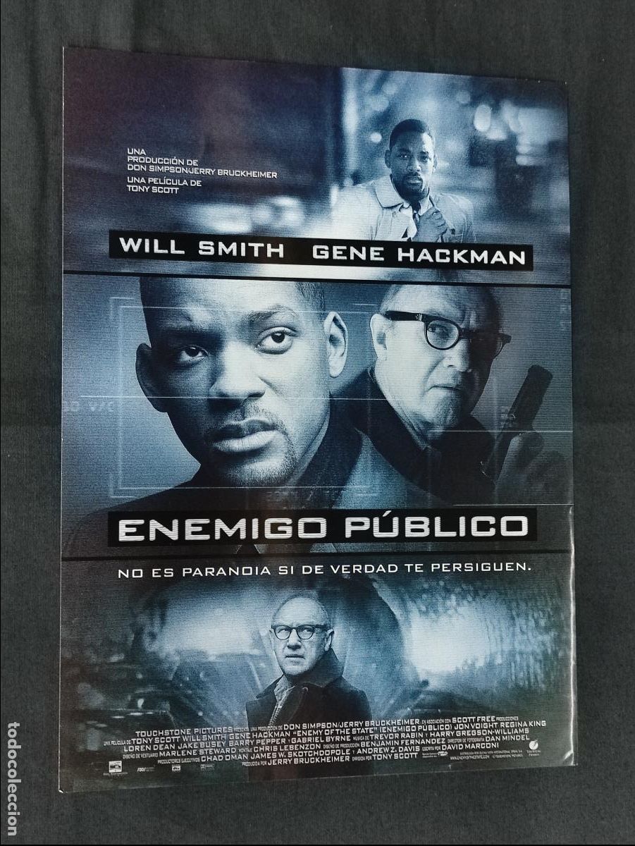 Cinema: 12 FOTOCROMOS - ENEMIGO PUBLICO - WILL SMITH - GENE HACKMAN -